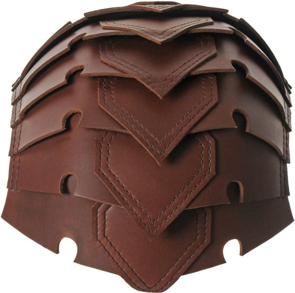 India Made Leather Viking Spine Helmet Top Grain