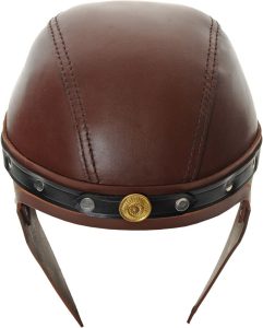 PA910998.jpg India Made Leather Roman Helmet - Black Top Grain