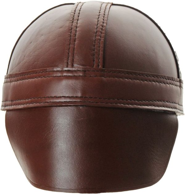 India Made Leather Norman Nasal Helmet - Iron Nose