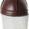 PA911000_add_02.jpg India Made Leather Norman Chain Helmet - Mail Neck