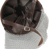 PA911000_add_03.jpg India Made Leather Norman Chain Helmet - Mail Neck