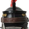 PA911001_add_01.jpg India Made Leather Roman Centurion Helmet - Red Plume
