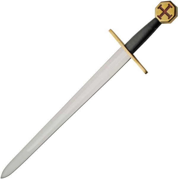PA911003.jpg India Made Templar Sword 26" Carbon Steel Blade Fixed Blade