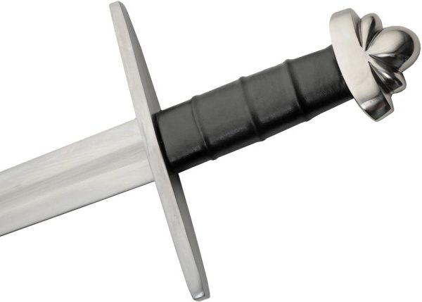 India Made Lobed Viking Sword 29" Carbon Steel Blade Fixed