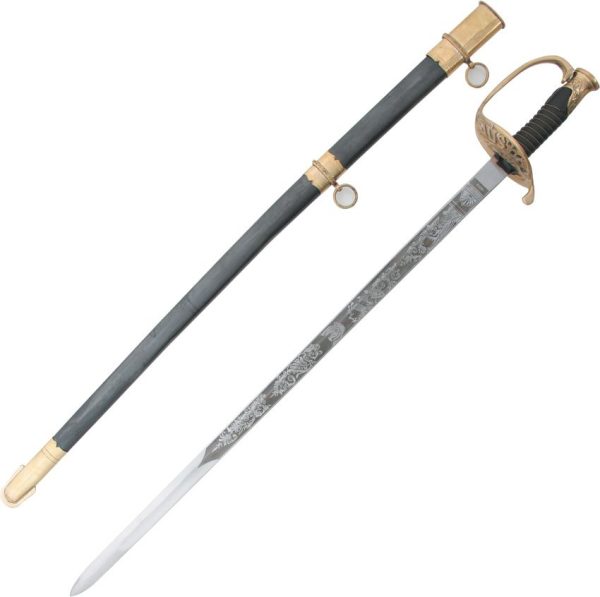 India Made US Cavalry Sword 29 7/8" Blade Fixed Blade