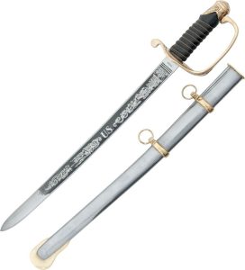 India Mini US Cavalry Sword 16" Carbon Steel Blade Fixed Blade