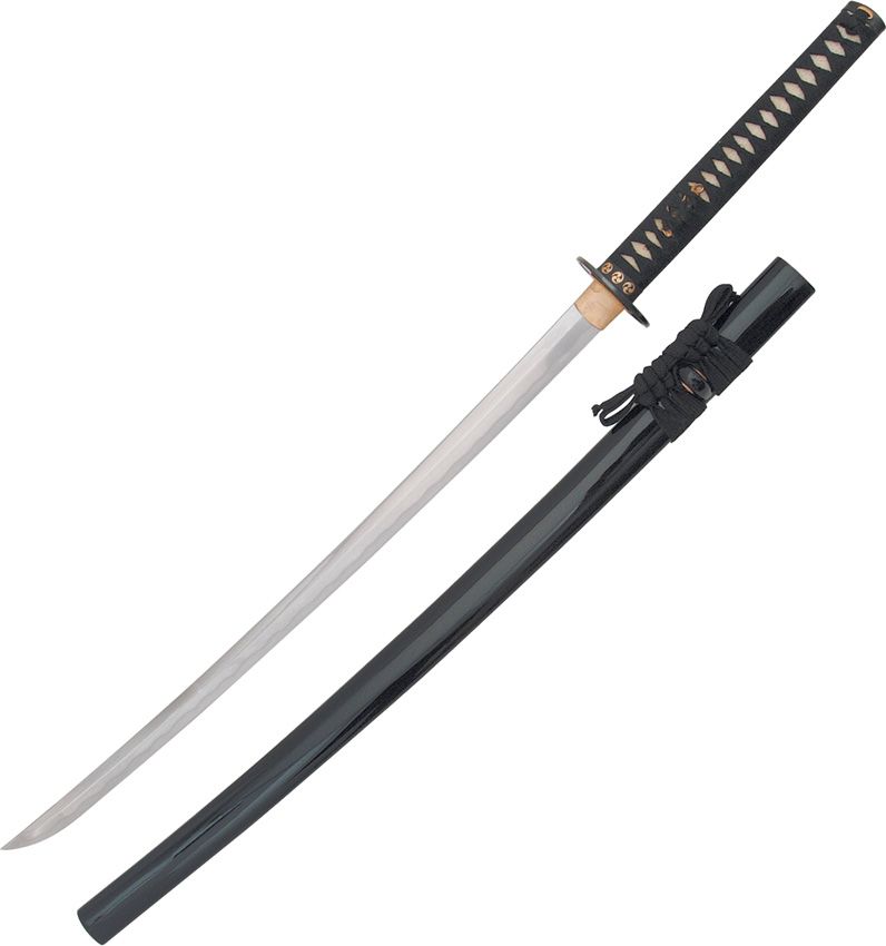 PC5004.jpg CAS Hanwei The Great Wave Katana 28" Carbon Steel Blade w/ Scabbard