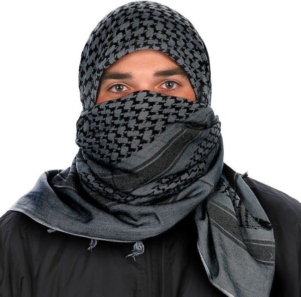 Camcon Shemagh Charcoal Black Head Wrap