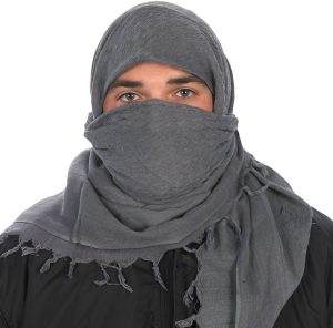 Camcon Shemagh Charcoal Head Wrap