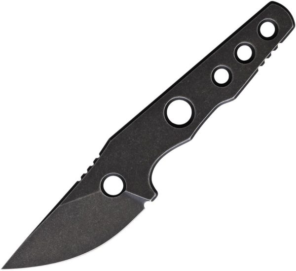 Petrified Fish Bison Fixed Blade - Black Stonewash 14C28N