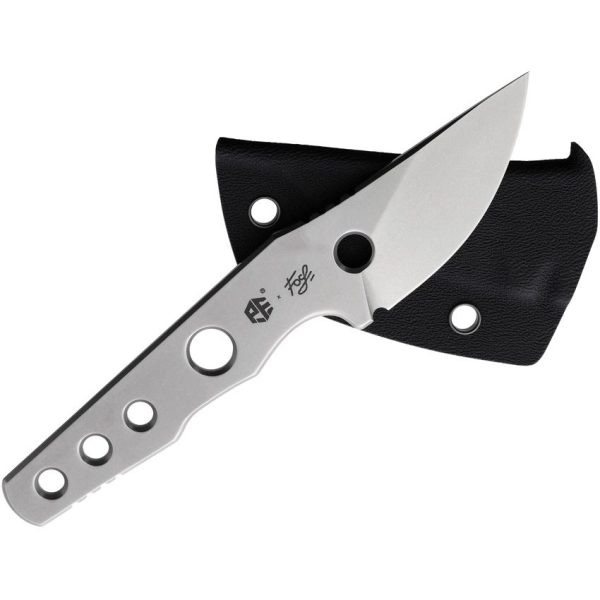 Petrified Fish Bison Fixed Blade - Stonewash 14C28N Stainless