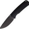 Petrified Fish Beluga Fixed Blade Black K110 Stainless Steel