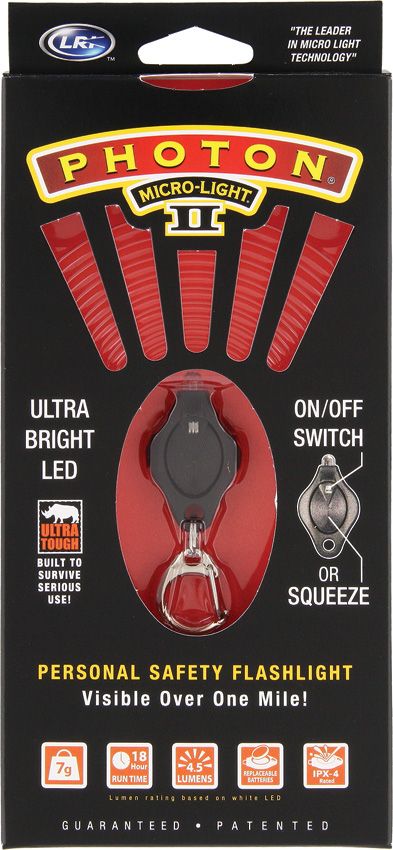 Photon Micro-Light II Red LED Keychain Light