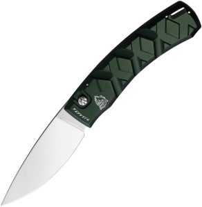 PKCP14G.jpg Piranha Auto X Button Lock Green - 154CM Mirror Blade