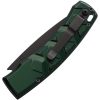 Piranha Auto X Button Lock Green - 154CM Black Blade