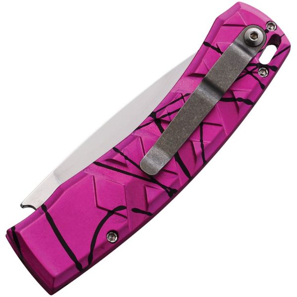 Piranha Auto X Button Lock Pink Camo - 154CM Mirror