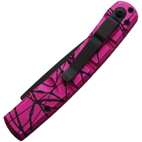 Piranha Auto Virus Button Lock - Pink Camo CPM S30V DLC