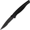 Piranha Auto DNA Button Lock - Black Serrated CPM S30V