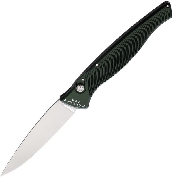 Piranha Auto DNA Button Lock - Green Aluminum CPM S30V