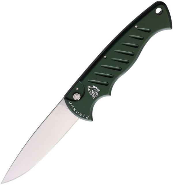 Piranha Auto Pocket Green Satin Blade