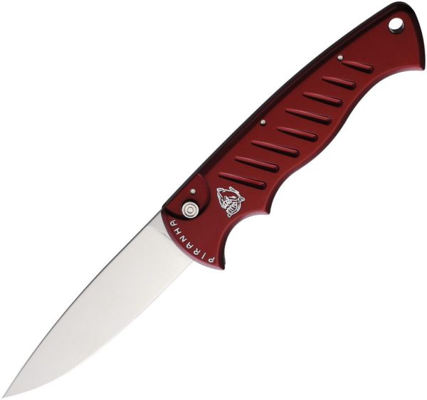 Piranha Auto Pocket Red Satin Blade