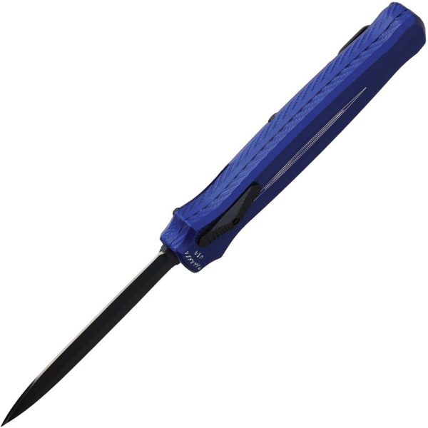 Piranha Rated-X OTF Double Edge Blue Black