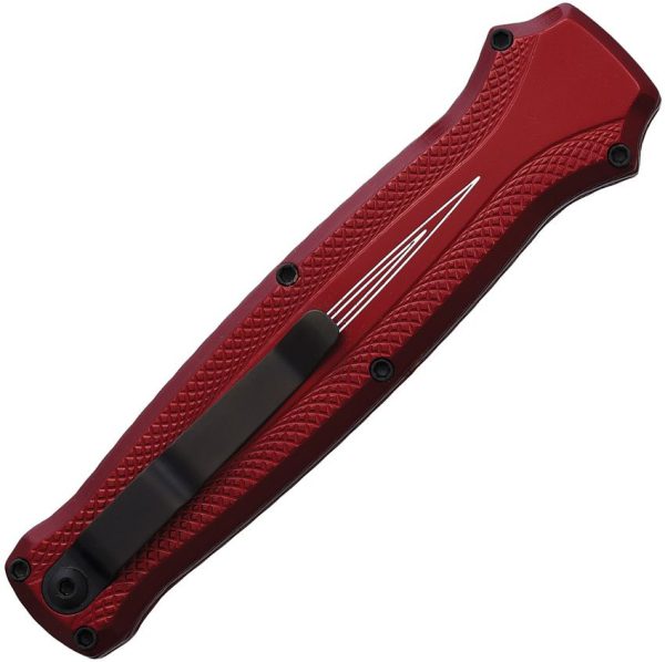 Piranha Knives Auto Rated-X OTF Red Black Blade