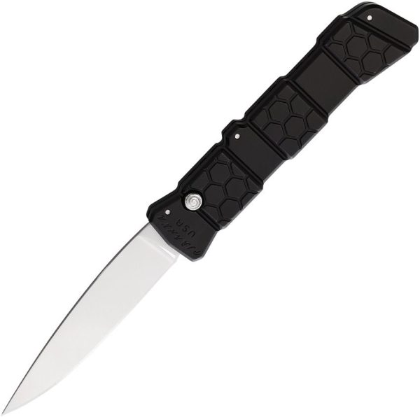 PKCP21BK.jpg Piranha Knives Auto 21 Button Lock Black Spear