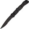 Piranha Knives Auto 21 Button Lock Black Serrated