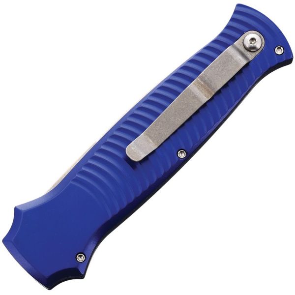 Piranha Auto Bodyguard CPM S30V Blue Aluminum Knife