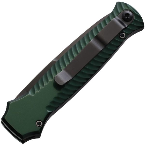 Piranha Auto Miniguard Button Lock - Green Spear CPM S30V