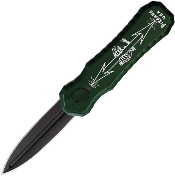 Piranha Auto Excalibur Tactical OTF - Green Aluminum