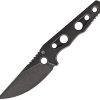 Petrified Fish Bison L Fixed Blade N690 Stainless Black Stonewash