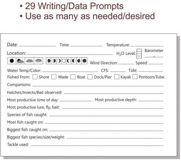 Pro-Knot Pro-Log Fish Record Log - Faux Leather
