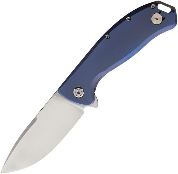 PMP Big Boy Framelock Blue 3.75" 14C28N Folding Knife