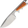 PMP Pitbull Neck Knife Orange G10 D2 Steel Fixed Blade