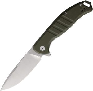 PMP Knives Bigboy XL OD Green G10 Folding Knife 14C28N