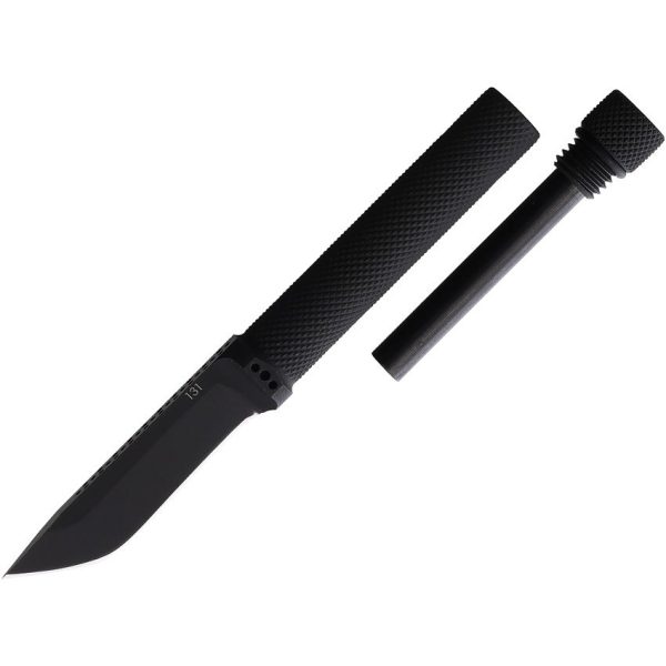 Panacea X FireFly Fixed Blade Tanto 01 Tool Steel Black
