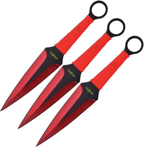 Perfect Point Throwing Knife Set Red - 9 inches