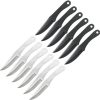 Perfect Point Throwing Knife Set 12pc Stainless Steel Black Stonewash