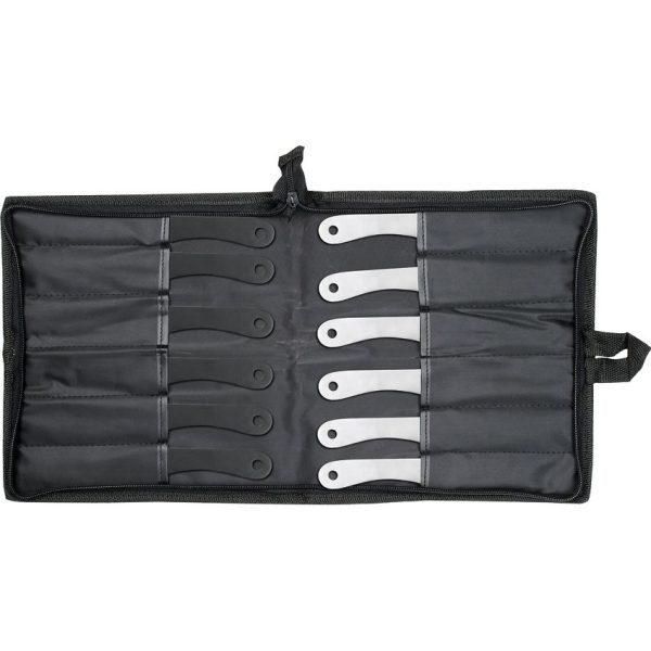 Perfect Point Throwing Knife Set 12pc Stainless Steel Black Stonewash
