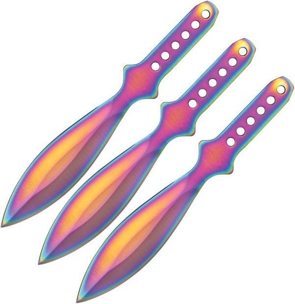 PPRC001RB.jpg Perfect Point PPRC001RB Throwing Knife Set - 3-Piece
