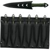 Perfect Point PPRC0406 Throwing Knife Set - 6-Piece Green