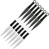 Perfect Point Throwing Knife Set 12pc Stainless Steel Black