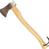 Prandi German Style Axe Satin Carbon Steel Hickory Handle 32"