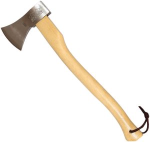 Prandi German Style Axe Satin Carbon Steel Hickory Handle 32"