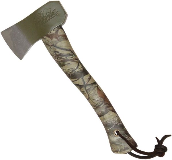 Prandi Camping Hatchet Camo Carbon Steel Axe Green Handle