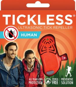 TICKLESS Ultrasonic Human Repeller - Orange 6.5ft Range