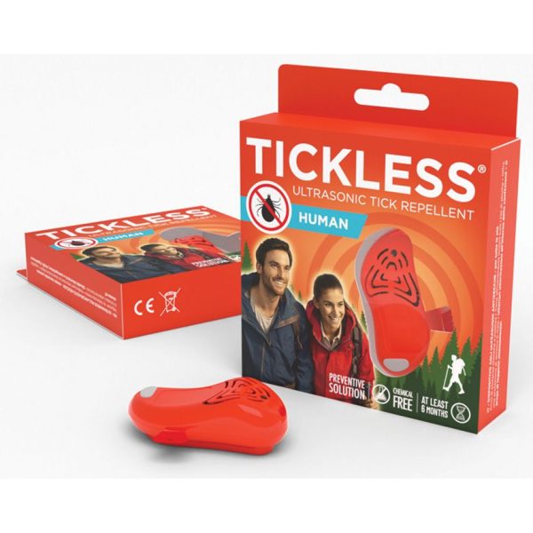 TICKLESS Ultrasonic Human Repeller - Orange 6.5ft Range