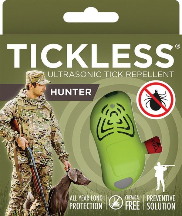 Tickless Hunter Ultrasonic Tick Repeller Green 6.5 ft Range